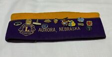 Vintage Lions Club Hat Rare Aurora, Nebraska With 23 Pins picture