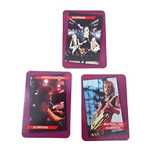 Scorpions Set 1985 AGI Rock Star Concert Cards Series 1 #3 #32 #39 Mint AGI 1985 picture