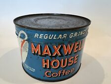 Vintage Maxwell House Coffee One Pound Regular Grind New & Sealed picture
