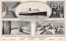 SS Cherokee Clyde Mallory Line Advertising Ship Interior Lobby Vtg Postcard C43 picture
