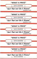 Five Jukebox Title Strips - Fats Domino: 