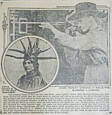 1922 Burlington Newspaper Page - 56 Year Old Annie Oakley Shoots For Charity picture