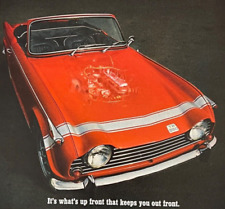 1968 Triumph TR-250 vintage print ad ready to frame and display picture