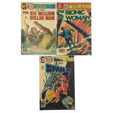 Charlton 70s Comic Book Lot Bionic Woman 3 Six Million Dollar Man 4 Space 1999 6 picture