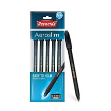 Reynolds AEROSLIM BP 5 CT POUCH - BLACK Ball Point Pen Set With Comfortable Grip picture