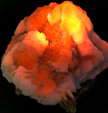 1611g WOWNATURAL Fluorescent large block Pink Calcite Crystal&Arsenopyrite g274 picture