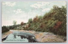 View of Feeder Canal, Fort Wayne IN Indiana 1908 Linen Postcard picture