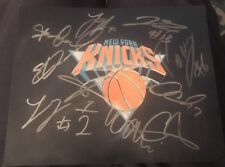 NEW YORK KNICKS 2015 TEAM SIGNED 8X10 PHOTO NYK CARMELO W/COA+PROOF RARE WOW picture