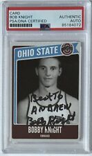 Bob Bobby Knight Signed Trading Card Autographed PSA DNA Certified “To Andrew” picture