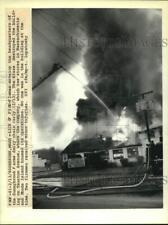 1980 Press Photo Fire at the headquarters of the Sunnybrook Farms Dairy in MA picture