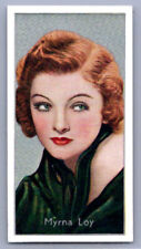 1936 Carreras Film Stars Myrna Loy #2 Original British Tobacco Card picture