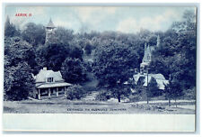 c1910 Entrance to Glendale Cemetery Akron Ohio OH Antique Unposted Postcard picture