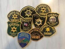 Lot of 10 Different California CA Police Sheriff Patches picture