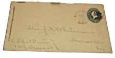 NOVEMBER 1885 CHESAPEAKE & OHIO HINTON & CINCINNATI RPO HANDLED ENVELOPE picture