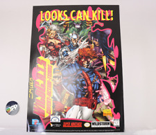 VTG 1995 Jim Lee Wildcats WildC.A.T.s Playmates Super Nintendo SNES Promo Poster picture