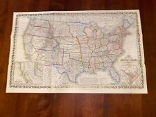 Charles DeSilver Reproduction A New Map of The United States Rand McNally 1956  picture