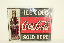Coca Cola Tin Sign Authorized Reproduction 12.5