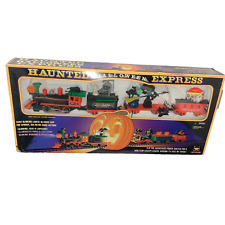 Vintage 1995 Haunted Halloween Express Train Glowing Blinking New Bright picture
