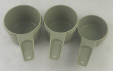 Vintage TUPPERWARE Replacement 1/3, 2/3, 3/4 Cup Measuring Cups Avocado Green picture