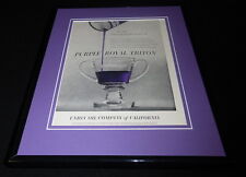 1956 Union Oil Purple Royal Triton Framed 11x14 ORIGINAL Vintage Advertisement picture