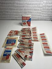 Vintage Band-Aid Sheer Strips Value Pack Tin Box Package With Bandages picture