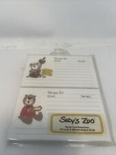 1990's Suzy's Zoo Recipe Cards - 2 pack Set of 12 - Cheese picture