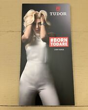 RARE TUDOR Watch Lady Gaga Black Bay Store Counter Display Sign Ad Born to Dare picture