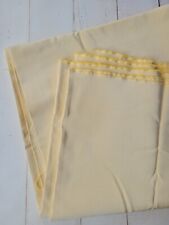 Vintage Woven Silk Fabric - Pale Yellow - Mid Weight - Apparel - 3+ Yds by 49