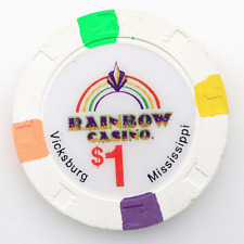 Rainbow Riverboat/Casino - Vicksburg, Mississippi - $1 Chip - 1994 picture
