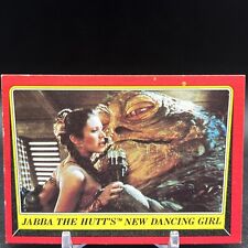 Jabba The Hutts New Dancing Girl 39 1983 Return of the Jedi Topps Star Wars Card picture