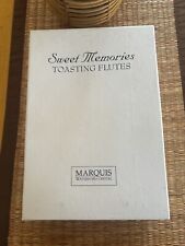 Waterford Marquis Sweet Memories Crystal Toasting Flutes Pair 9