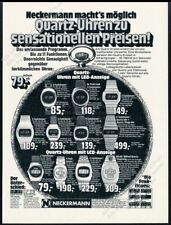 1976 LED & LCD digital watch 11 models photo Neckermann German vintage print ad picture