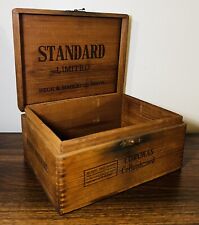 Antique 5 Cent Beck Mahlsted Boite Nature Standard Limited Wood Cigar Box picture