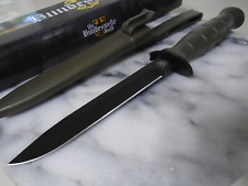 Bundeswehr German Military Combat Dagger Knife Fixed Blade Locking Sheath Green picture