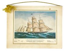 Pan Am The President Special Menu. Litho of Clipper Ship, 