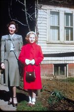 1949   Kodak Slide / Image  Mom & Daughter All Dressed Up  Vintage   See Scans picture