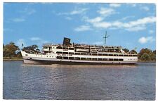 Wilson Line Steamer SS Mount Vernon on the Potomac River Postcard bx picture