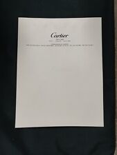 Cartier Stationery Paper Stock With Header Embossed Top Lot Of 50 Rare 8.5 X 11 picture