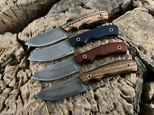 Lot Of 4 Custom Handmade Hunting Knife Full Tang Survival Skinning Camping Knife picture