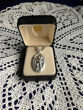 CREED St. Christopher Medal,  Stainless Silver 24