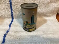 1934 Chicago World's Fair American Can Company Bank Nice Shape Used picture