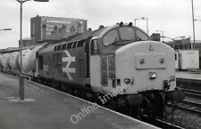 Photo Railway 6x4 Class 37 37422 Cement Tanks Sheffield Midland c1990 picture