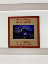 Vintage Kodachrome Transparency Original 35 mm Photo Man On White Horse picture