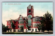 Ashland OR-Oregon, High School, Antique, Vintage Souvenir Postcard picture
