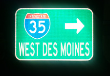 WEST DES MOINES Interstate 35 route road sign, Iowa picture