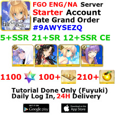 [ENG/NA][INST] FGO / Fate Grand Order Starter Account 5+SSR 100+Tix 1130+SQ #9AW picture