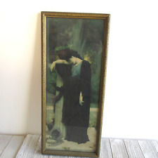 Vintage Picture Maxfield Parrish STYLE Picture in Gold Wood Frame READ picture