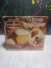NIB VTG Mid Century PRESTO Mix-N-Knead Bread Dough Maker Harvest Gold Prepper picture