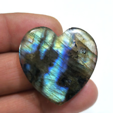 Multi Fire Labradorite Puffy Heart Shape Cabochon 56.50 Crt Loose Gemstone picture