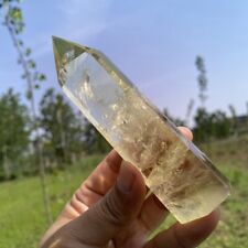 Top 0.14kg Natural Smoky citrine Obelisk Reiki Crystal Wand Point Tower Decor picture